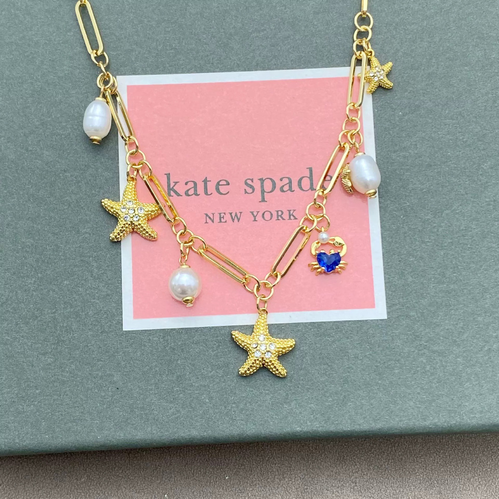kate spade Ocean Series Elephant Starfish Rhinestone Freshwater Pearl Bamboo